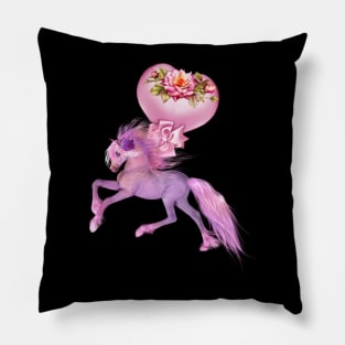 Wonderful fantasy foal with hearts Pillow