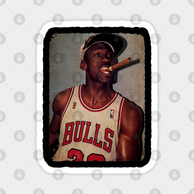 Michael Jordan Cigar Magnet by Milu Milu