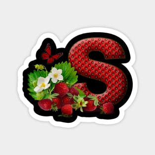 Strawberry T-shirt Magnet