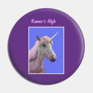 Runner's High Unicorn Pin