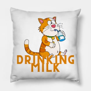 drinking milk Pillow