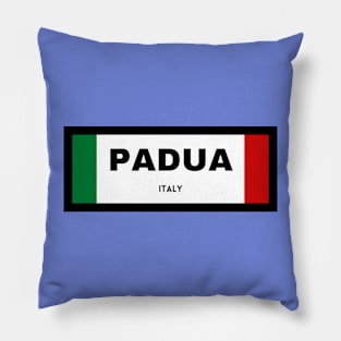 Padua City in Italian Flag Pillow