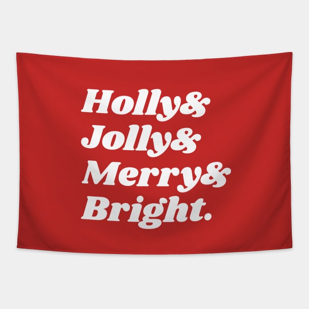 Holly & Jolly Tapestry by bigcat_smauls