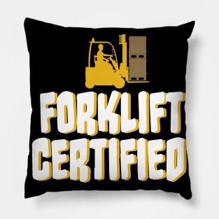 Forklift Certified Meme Pillow