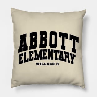 Abbott Elementary White Pillow