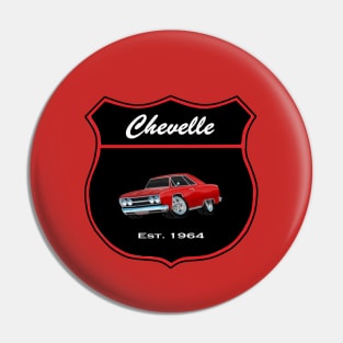 Chevelle road sign Pin