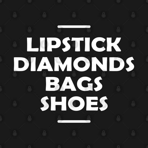 Lipstick diamonds bags shoes by KC Happy Shop