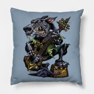 Wolfin' It Down Pillow