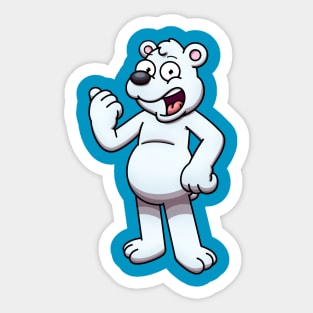 Chibi Polar Bear Stickers and Magnets -  Finland