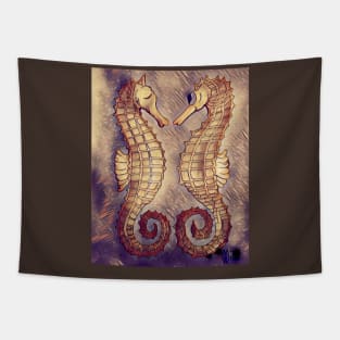 Seahorses in the Abstract Sea Tapestry