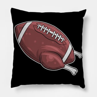 Football Turkey Thanksgiving Pillow