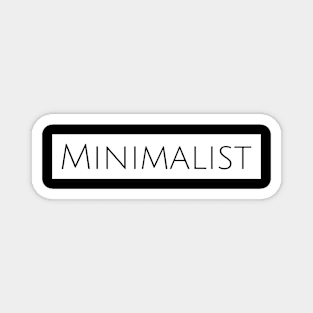 Minimalist Design (BLACK PRINT) Magnet