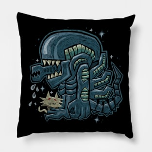 Cute Space Alien Creature Pillow