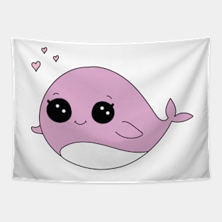 Cute Whale Kawaii Tapestry