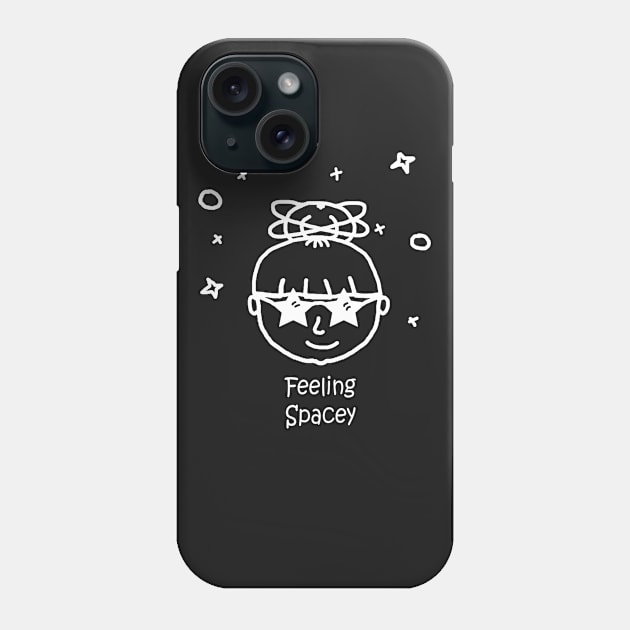 Feeling Spacey White Phone Case by PelicanAndWolf