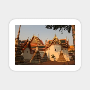 A group of small stupa at Phra Chedi Rai in Wat Pho temple complex, Bangkok H Magnet