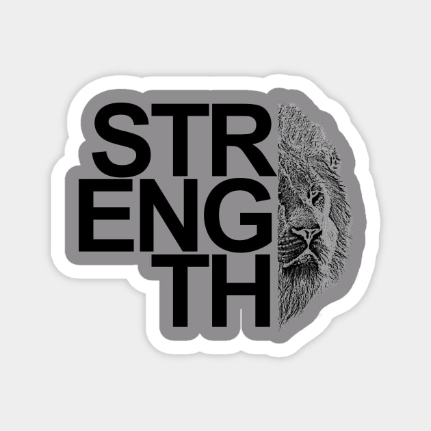 strength design Magnet by Designation4