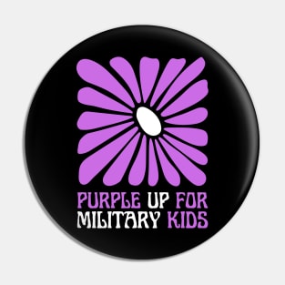 PURPLE UP FOR MILITARY KIDS Pin