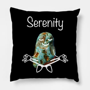 Rockhound Lotus Yoga Pose - Funny Serenity Mental Health Rockhounding Pillow