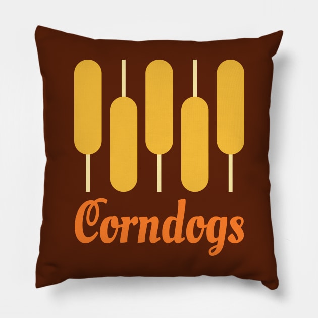 Corndogs Pillow by AKdesign