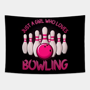 Bowling Gift For Girls Women Bowling Game Bowlers Players Tapestry