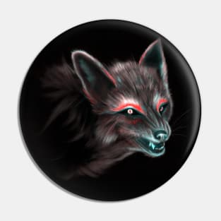 Neon Fox War Paint Pin