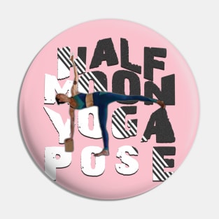 Half moon yoga pose Pin