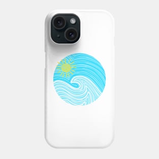 A Happy Sunny Wave Phone Case