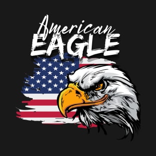 Eagle with American Flag T-Shirt