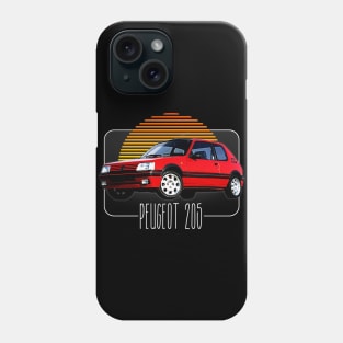 Peugeot 205 / Retro 80s Style Fan Design Phone Case