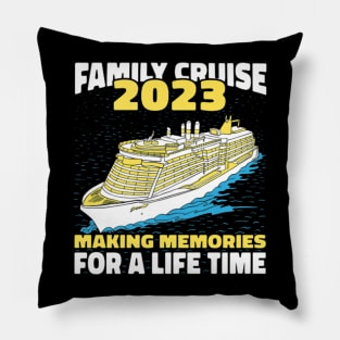 Family Cruise Caribbean 2023 Pillow