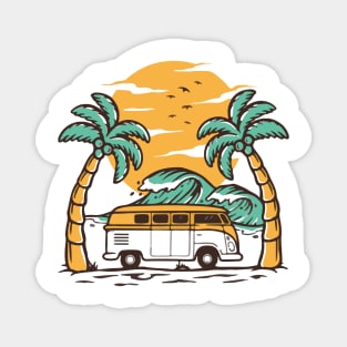 Time to Beach Vacation Magnet