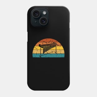 Grunge Vibraphonist Playing Vibraphone Good Vibes with Vibraphone Mallet Percussion Phone Case