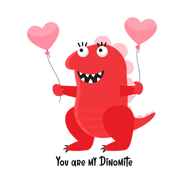 you are my dinomite / Love monster/ valentines day by Misfit04
