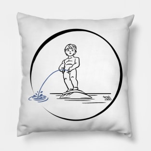 Brussels - Little pissing man Pillow