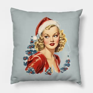 Vintage Mrs Claus Pillow