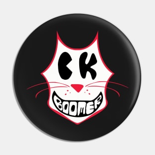 Ok Boomer cat sarcastic Kitty Pin