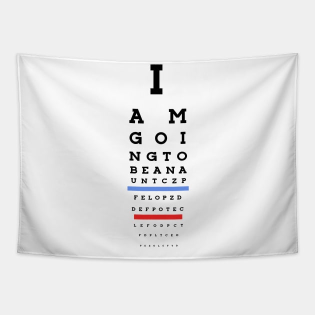 I am going to be an aunt! Eye Chart Tapestry by guayguay