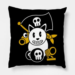 Pirate Cat's Cannon Pillow