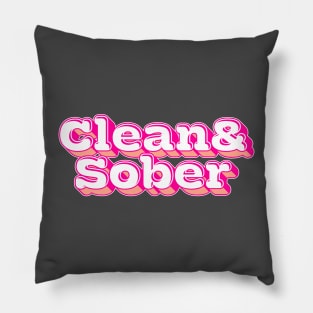 Clean & Sober Pillow