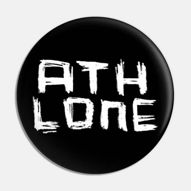 Athlone, Ireland Handlettering Pin by badlydrawnbabe