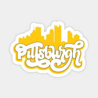 Cute Pittsburgh Skyline Magnet