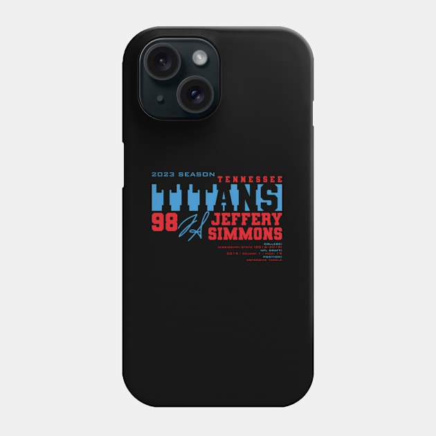 Simmons - Titans - 2023 Phone Case by caravalo