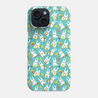 seamless easter eggs and bunnies Phone Case