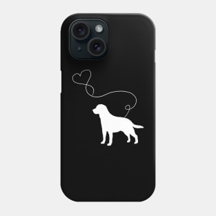 dog cute labrador heart Phone Case