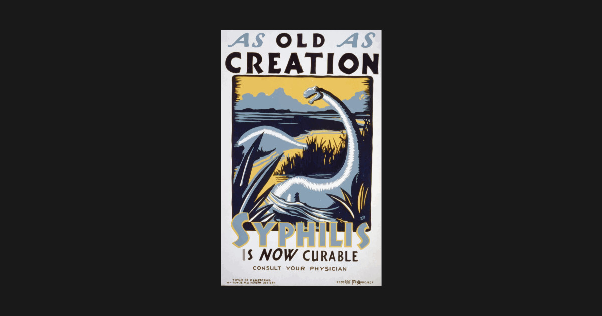 Poster Syphilis is Now Curable As Old As Creation