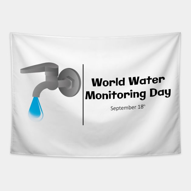 World Water Monitoring Day Tapestry by Khenyot