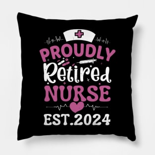 Proudly retired nurse 2024 Pillow