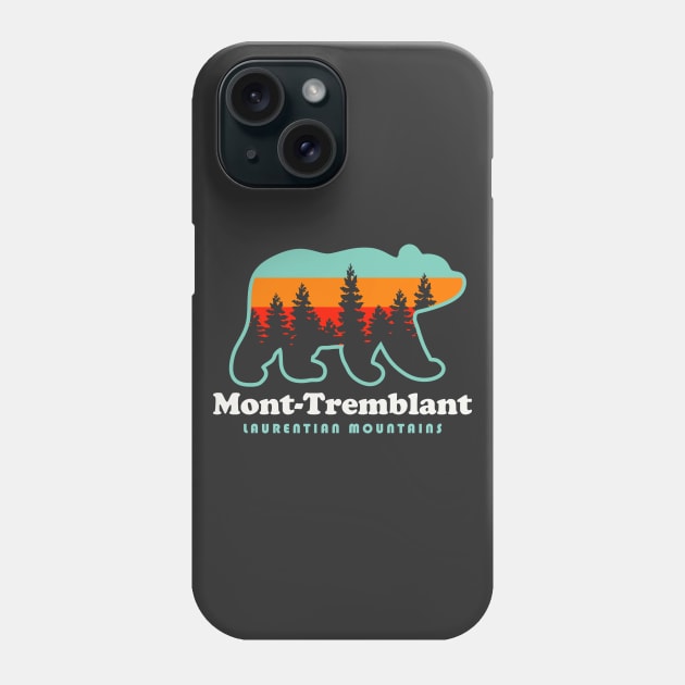 Mont Tremblant Laurentian Mountains Quebec Canada Bear Phone Case by PodDesignShop