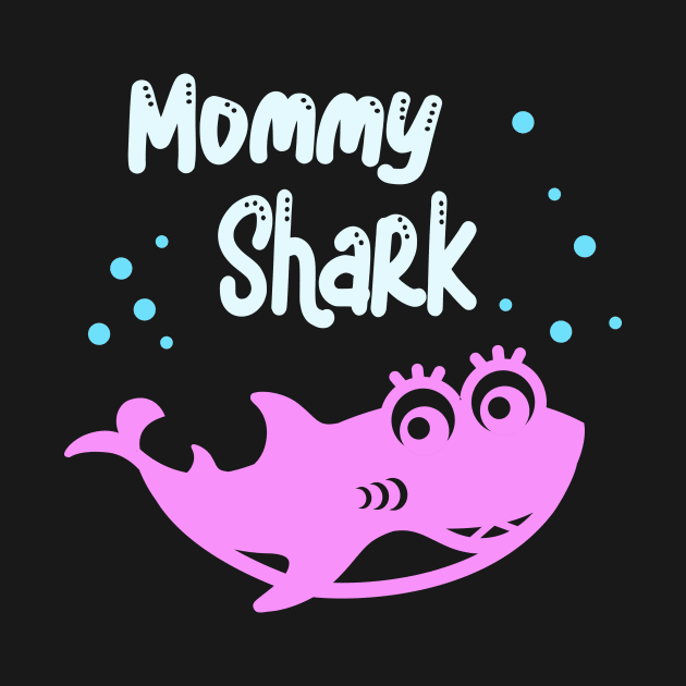 Mommy Shark Family Matching Look Mama Funny Sharks by Foxxy Merch